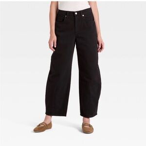 Womens Universal Thread High Rise Easy Barrel Ankle sz 14 
Black NWT